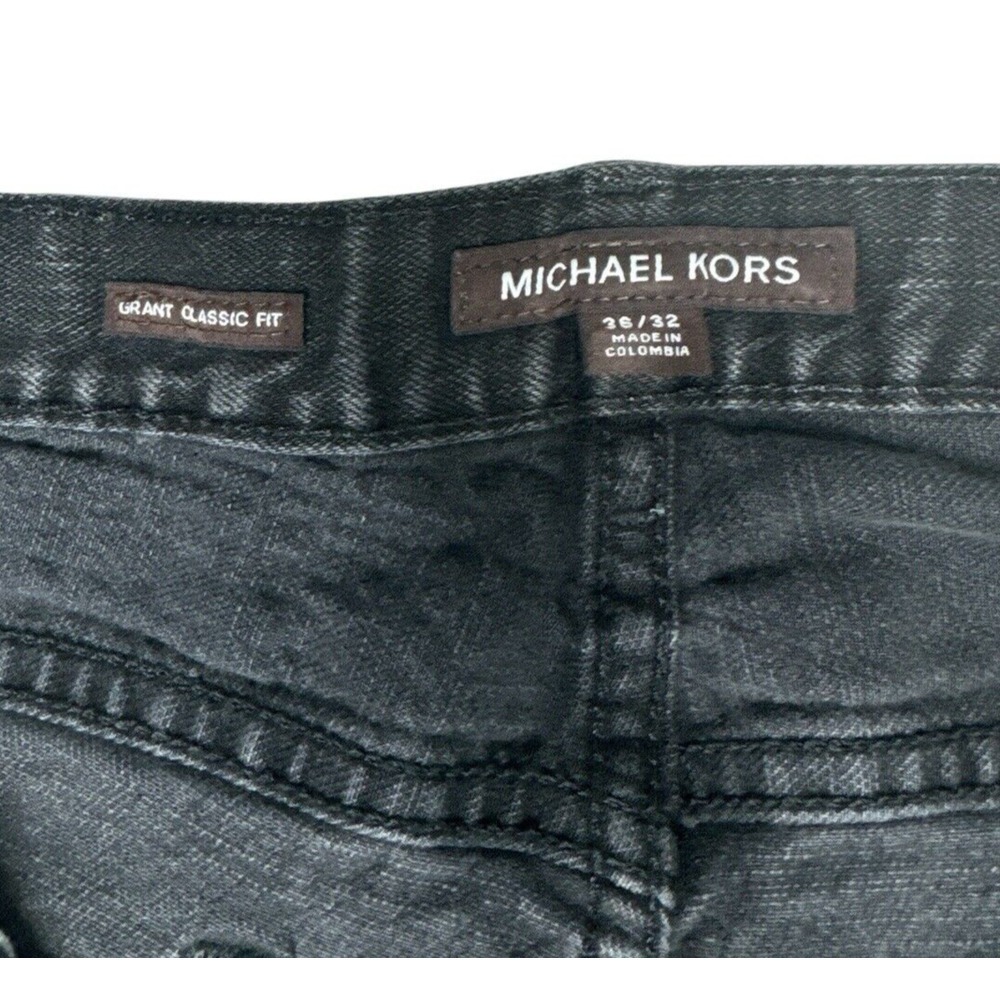 Michael Kors Men's‎ Grant Classic Fit Jeans - Black, Size 36x32 - Picture 12 of 15